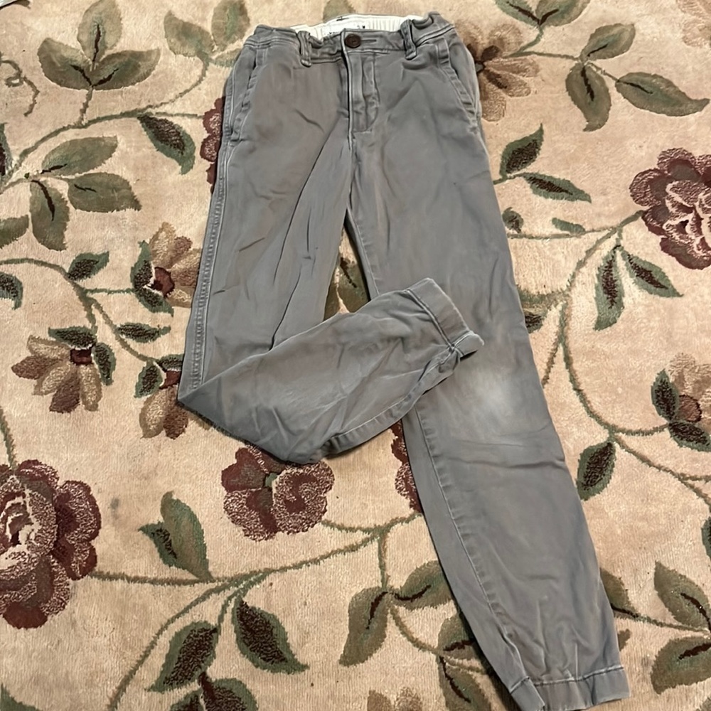 Abercrombie kids gray slim pants 9/10